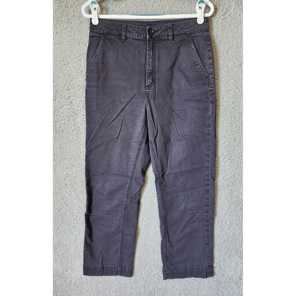 Brooks Brothers Red Fleece Chino Pants Womens 6 Blue Straight‎ Leg Cropped High
